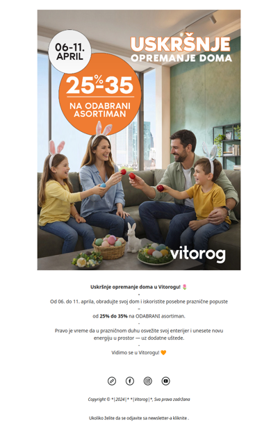 Uskršnje opremanje doma u Vitorogu!