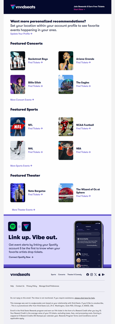 Your National Ticket Update