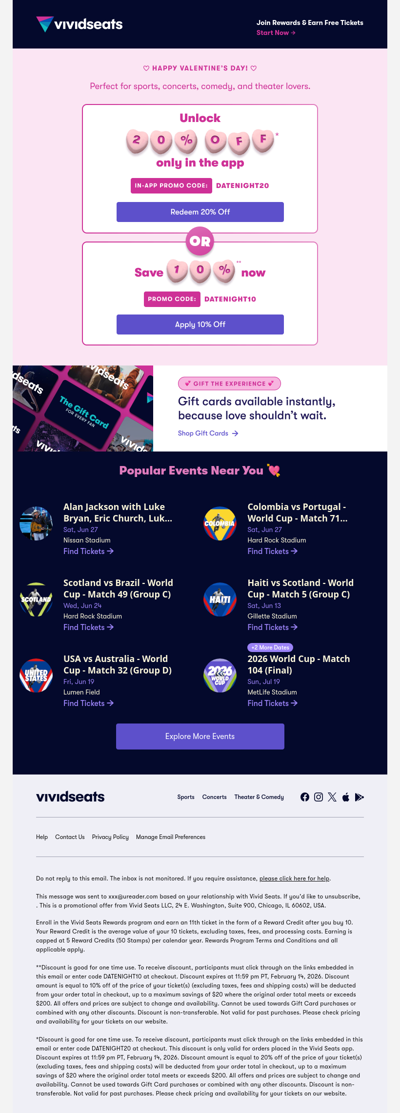 Celebrate Valentine's Day with 20% Off 💘