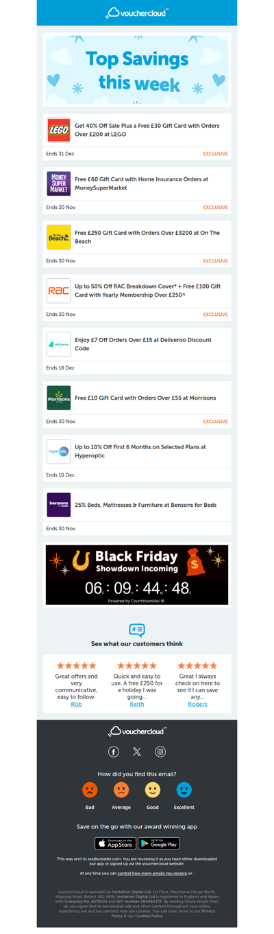 Morrisons - £10 gift card • MoneySuperMarket - £60 gift card • LEGO - 40% off + more!