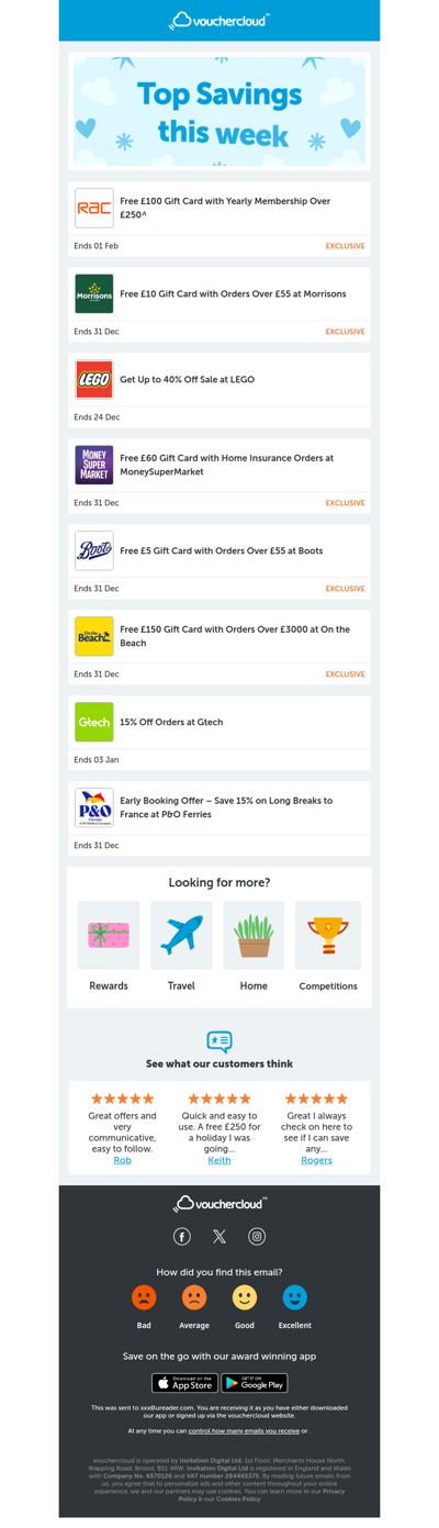 LEGO - 40% off • Morrisons - £10 gift card • Gtech - 15% off + more!