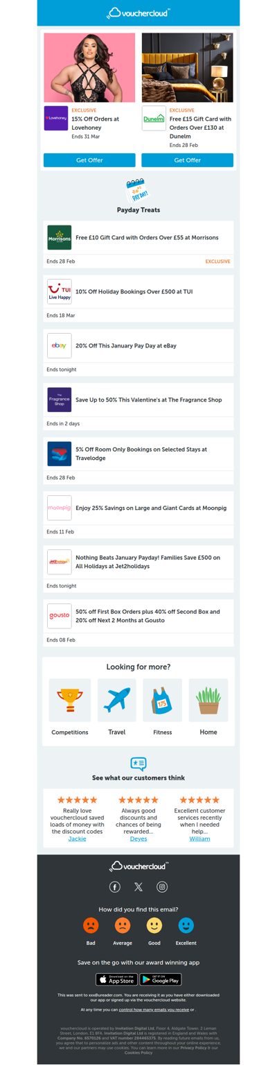 (Finally) Payday weekend! eBay, Morrisons, Lovehoney + more