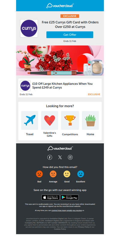 £25 Amazon gift card with Currys orders