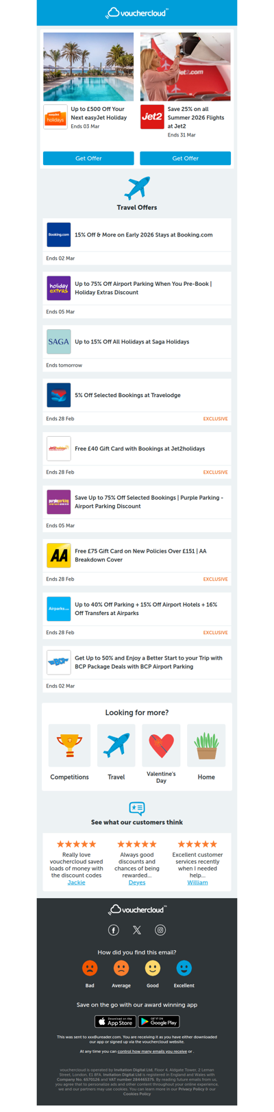 Escape the rain 🌧️ easyJet Holidays - £500 off • Jet2 - 25% off • Booking.com - 15% off + more!