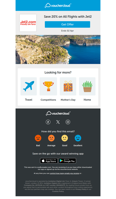 20% off all flights at Jet2