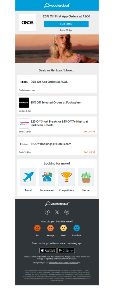 Savings from ASOS, ASOS + more!