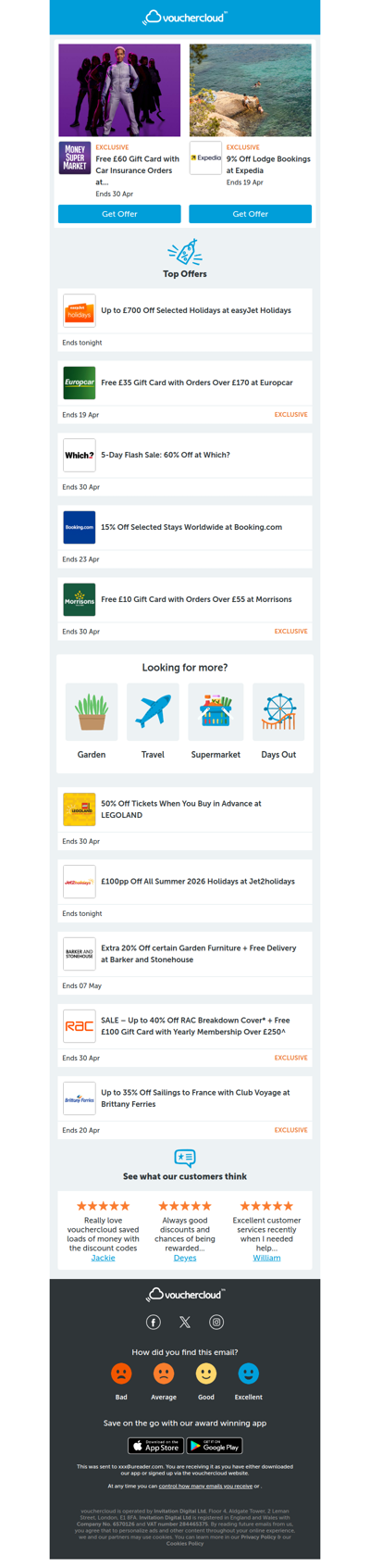 MoneySuperMarket - £60 gift card • Expedia - 9% off • Which? - 60% off + more!