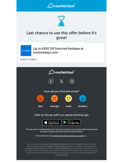 Your loveholidays.com offer ends soon!