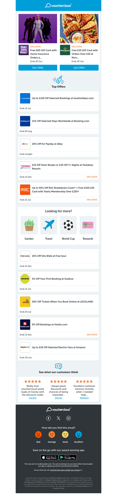 loveholidays.com - up to £150 off • eBay - 20% off • Booking.com - 15% off + more!