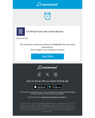 Your Railcard offer is waiting