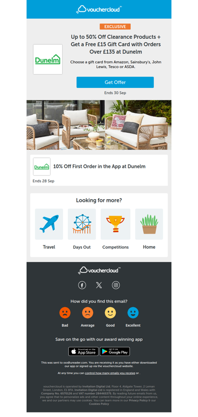 £15 Amazon gift card with Dunelm orders - autumn home 🍂