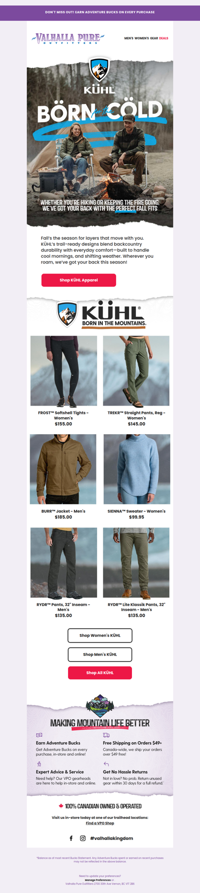 KÜHL ❄️ Born for the Cold