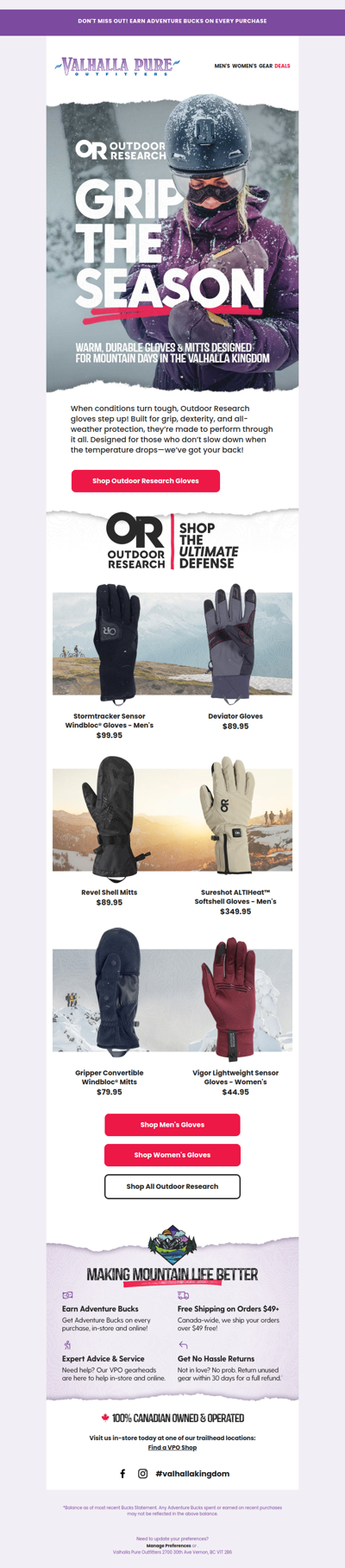 Grip the Season with Outdoor Research Gloves 🧤