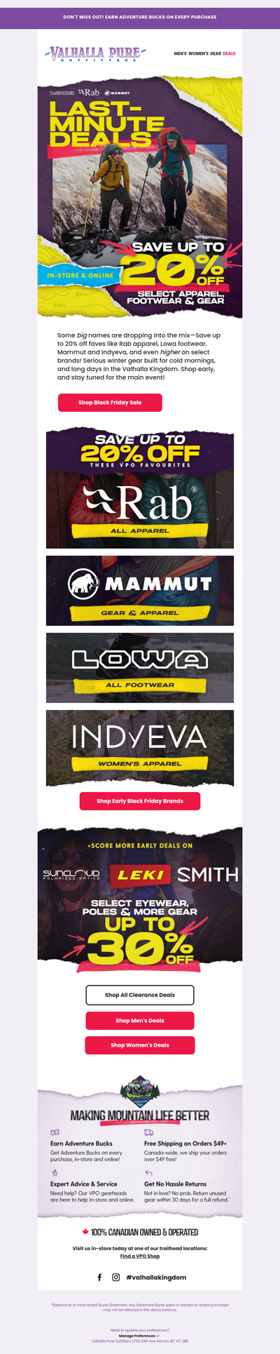 Early Black Friday Deals up to 30% Off 🧥