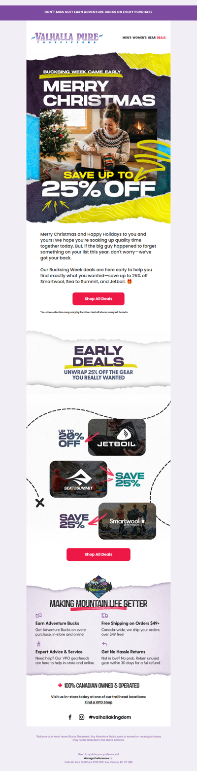 Merry Christmas! 🎄 Up to 25% Off