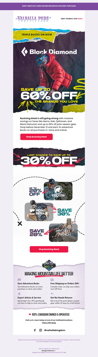 60% Savings + 3x Bucks Still Going Strong