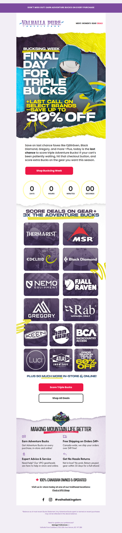 FINAL DAY FOR TRIPLE BUCKS 🚨