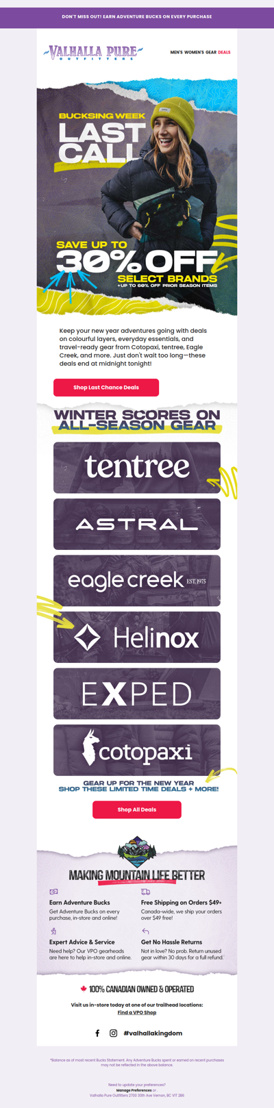 Final Day To Save up to 30% Off tentree, Cotopaxi & More 🚨