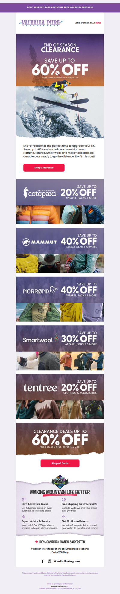 End of Season Deals up to 60% Off ☃️