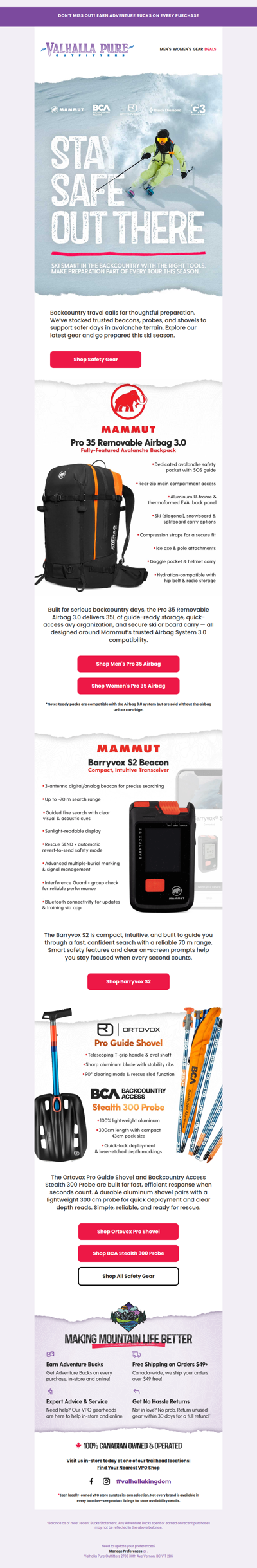 Stay Safe Out There 🏔️