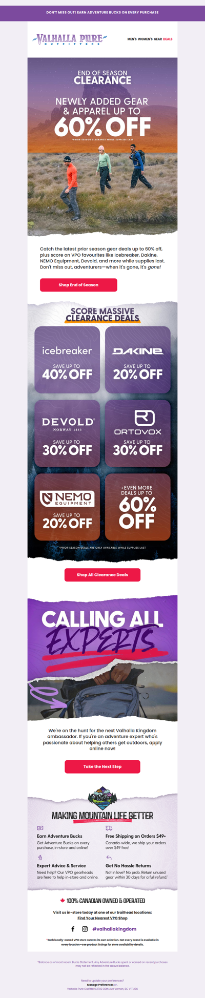 New End of Season Deals up to 60% Off 🌤️