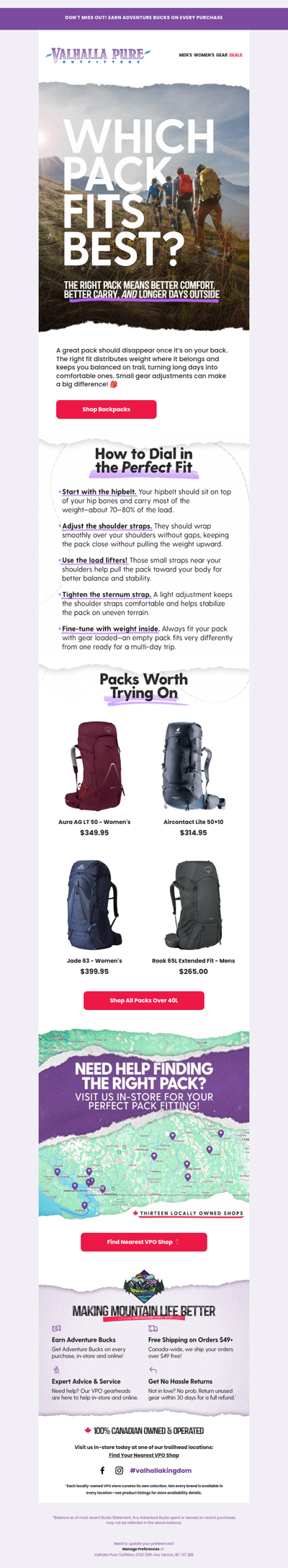 Which Pack Fits Best? We Can Help 🎒