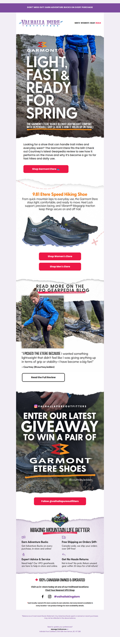 Garmont Etere Giveaway 🚨 Light, Fast & Ready for Spring