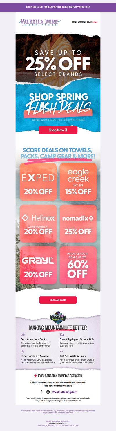 🌤️ FLASH SALE—Spring Deals up to 25% Off