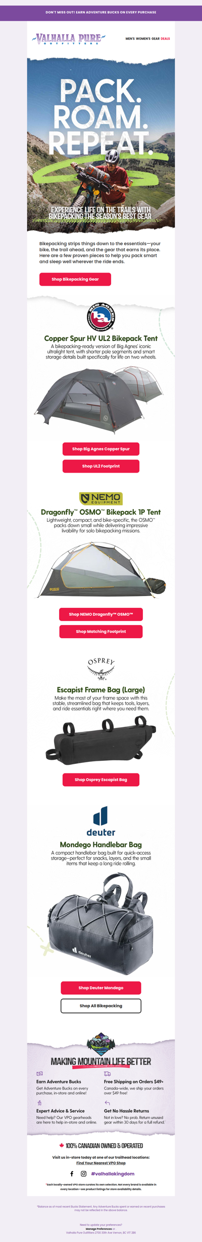 Pack. Roam. Repeat. Let's Go Bikepacking! 🚵‍♂️