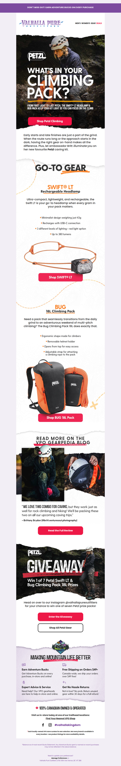 Giveaway: Climb higher with Petzl 🧗‍♂️