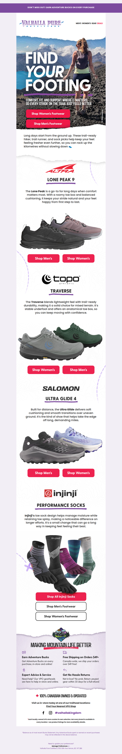 Find your footing this season! 👟