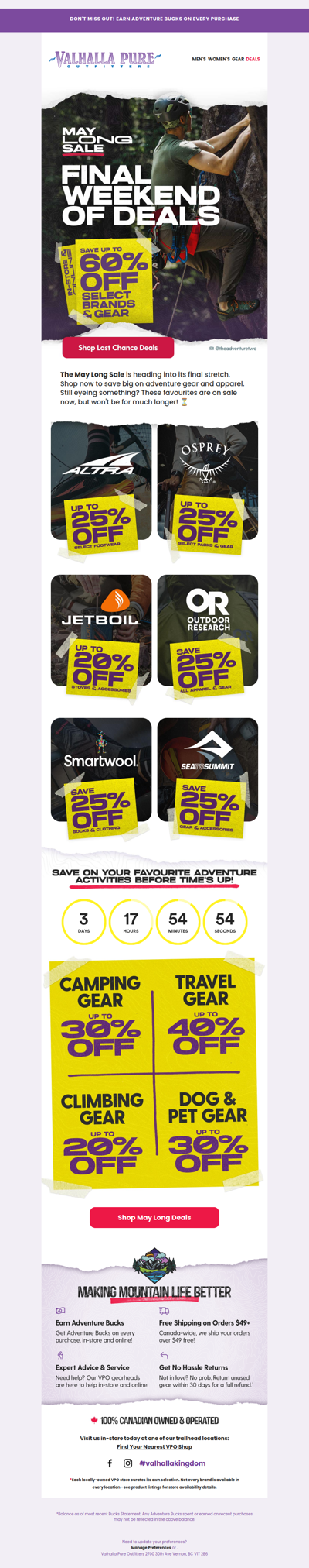 Final weekend to save up to 60% off 🌤️