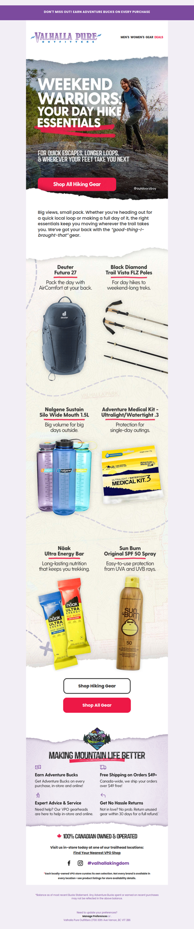Weekend Warriors: Your day hike essentials 🎒