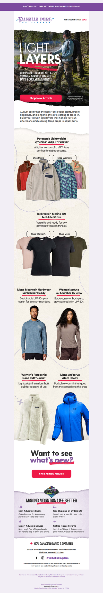 Light Layers: Hot Days, Cooler Evenings ⛅