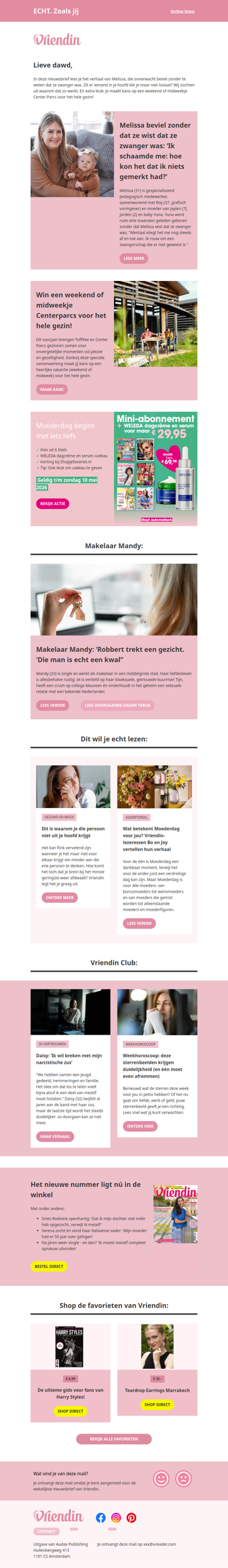 😮Melissa beviel zonder dat ze wist dat ze zwanger was