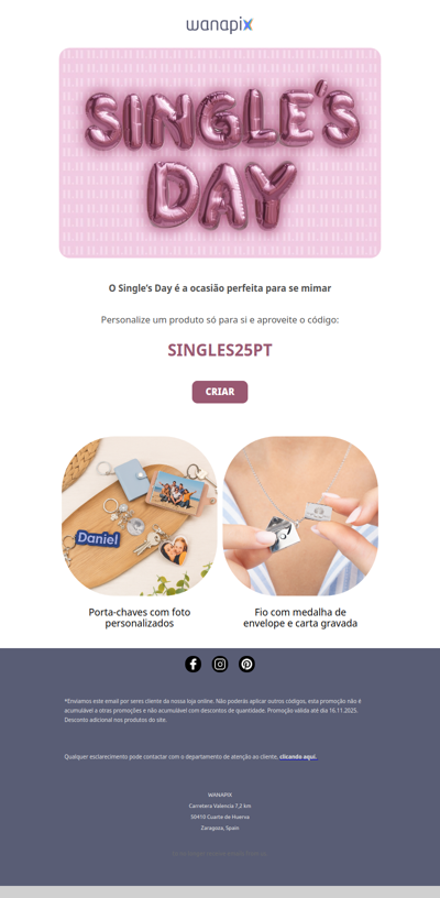 Celebre o seu dia com algo único 💫