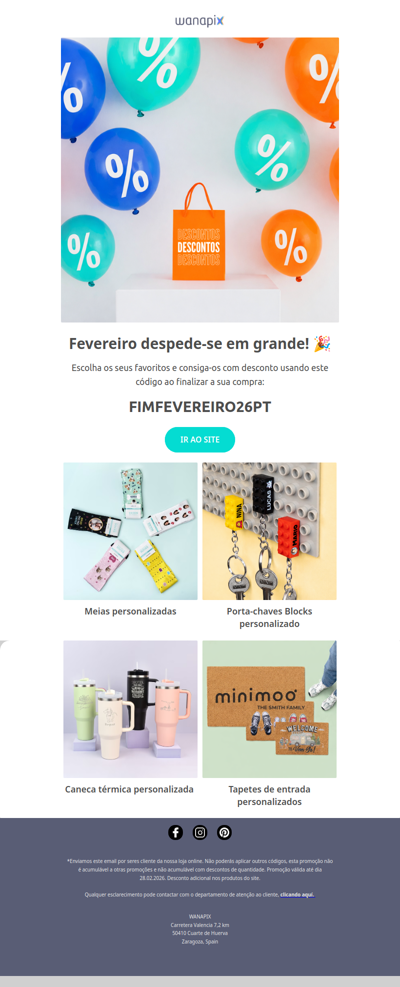 Os descontos de Fevereiro já estão aqui!