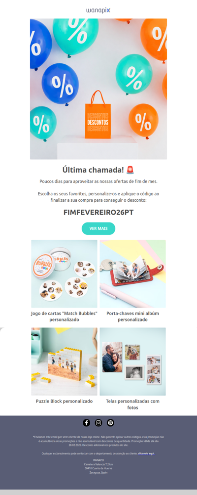 Última oportunidade: promoção fim de mês ⏳