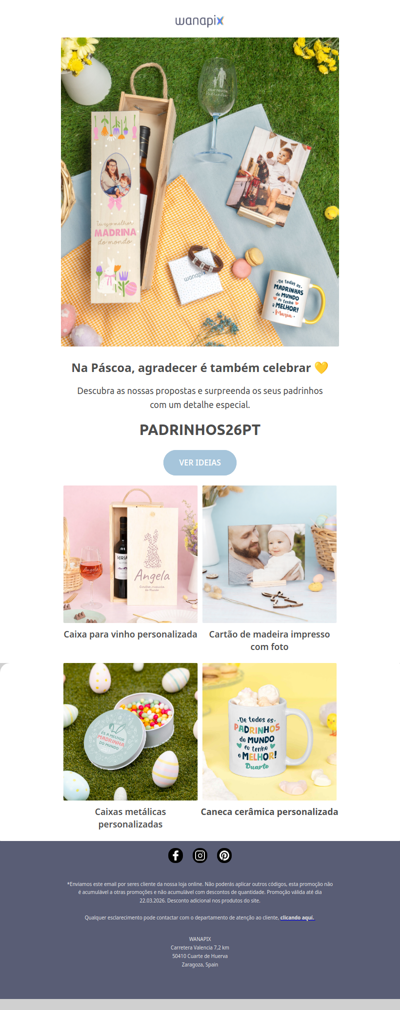 Um presente especial para os padrinhos 🐣