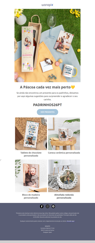 Ainda sem presente para os padrinhos?🐣