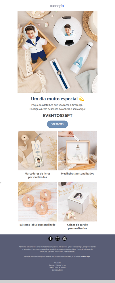 Tudo pronto para a sua Primeira Comunhão ✨