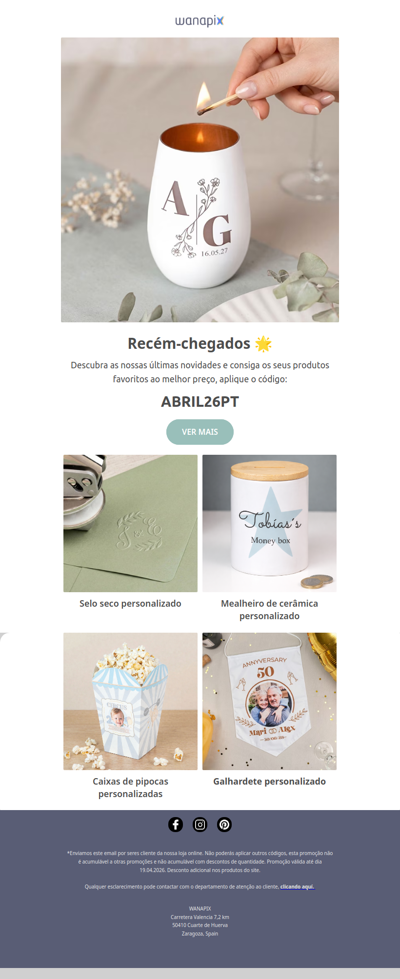 Novos produtos, novas ideias 💡