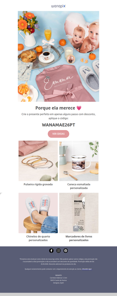 Um presente especial para a mãe  💐