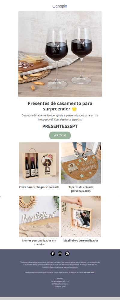Presentes para casamentos que nunca falham 💚
