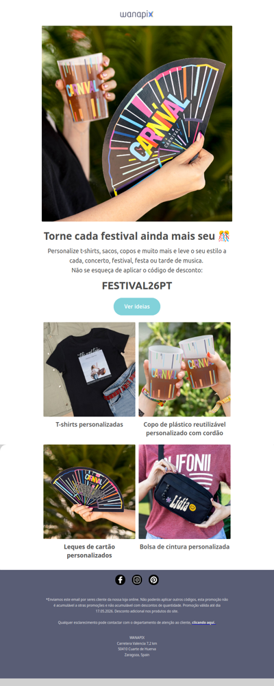 O festival começa antes de saires de casa 🥁