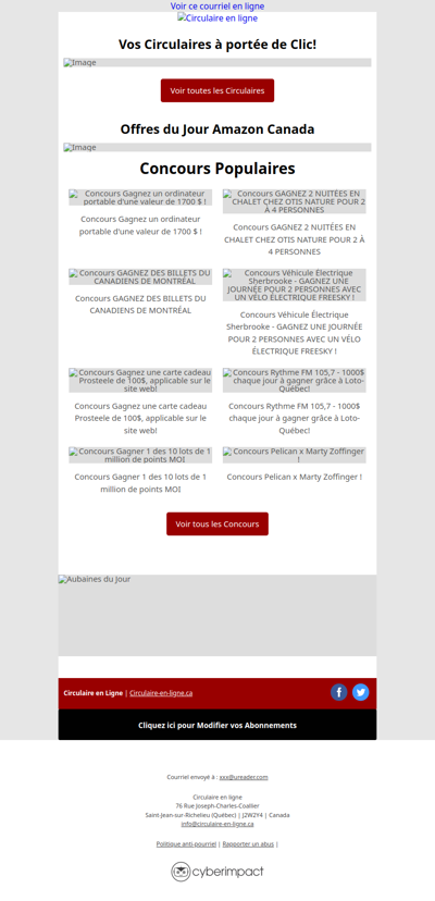 Maxi Costco Super C IGA Metro Rossy Walmart Tigre Géant Jean Coutu