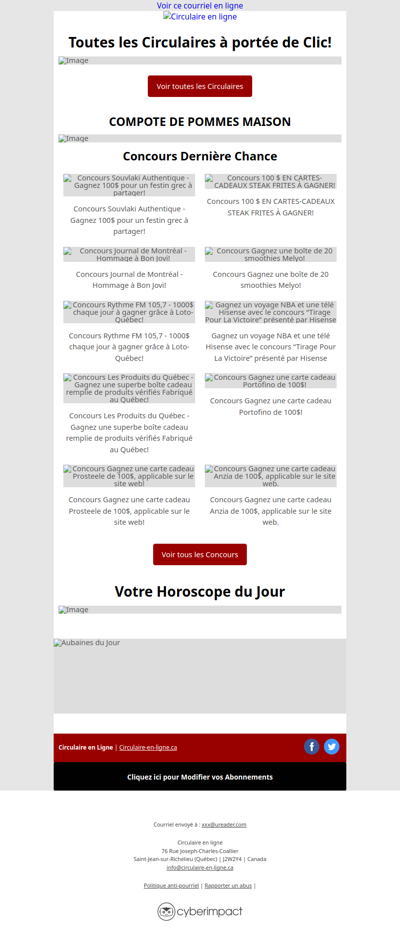 Semaine du 9 Octobre au 15 Octobre 2025