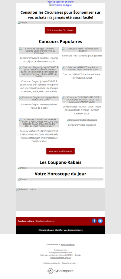 Toutes Les Circulaires du Québec sont ici !