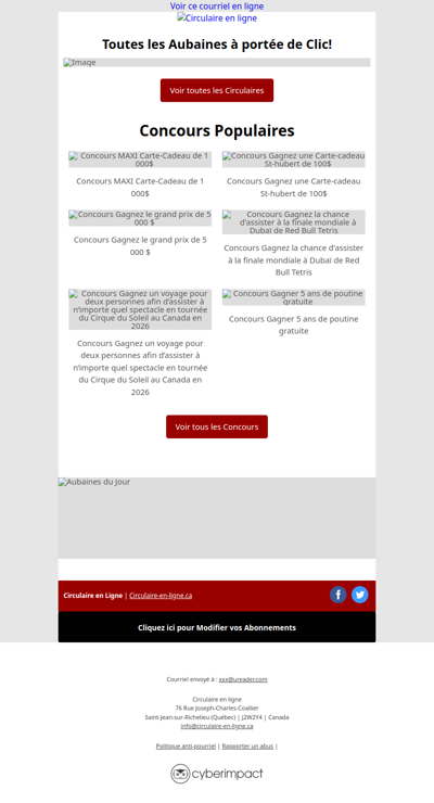 Maxi Costco Super C IGA Metro Rossy Walmart Tigre Géant Jean Coutu