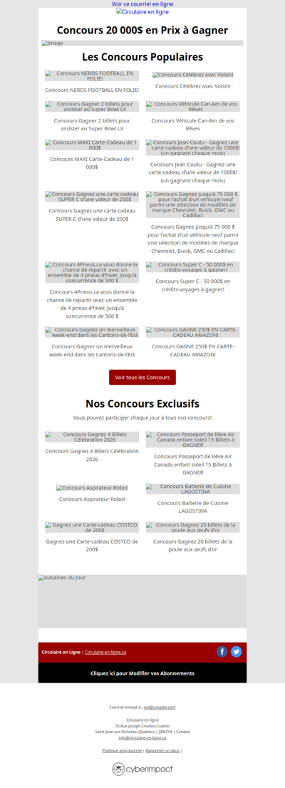 Ta Chance du Jour : Participe aux Concours les plus Populaires 🤩